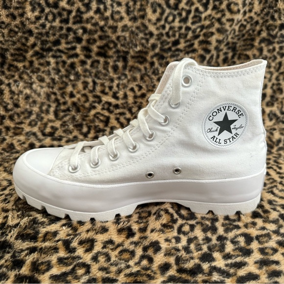 Converse White High-Top platform Sneakers - Picture 2 of 5